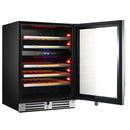 Avanti 24in 46-Bottle Elite Freestanding/Built-In Dual Zone Wine Cooler WCDE46R3S IMAGE 2