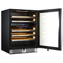 Avanti 24in 46-Bottle Elite Freestanding/Built-In Dual Zone Wine Cooler WCDE46R3S IMAGE 4