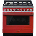  Smeg 36-inch Freestanding Dual-Fuel Range CPF36UGMR IMAGE 1