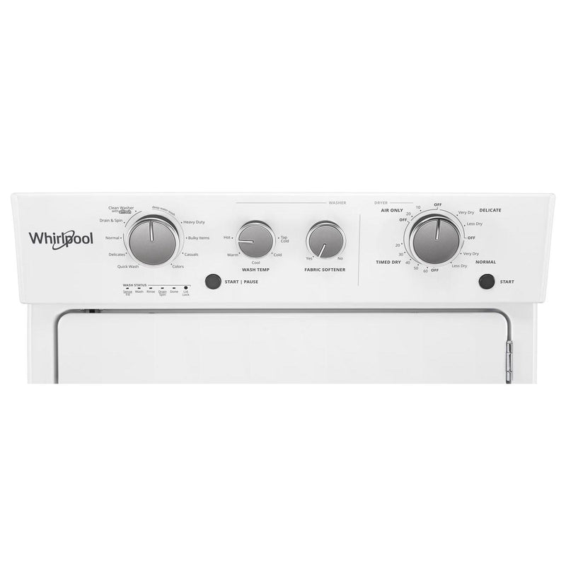 Whirlpool Stacked Washer/Dryer Electric Laundry Centre YWET4027HW IMAGE 5