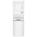 Whirlpool Stacked Washer/Dryer Electric Laundry Centre with EasyView™ Glass Lid YWET4024HW IMAGE 2