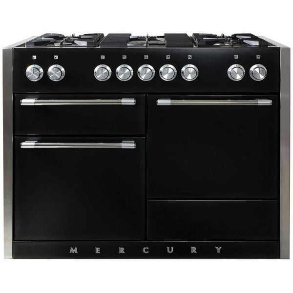 AGA 48-inch Mercury Dual Fuel Range with True European Convection AMC48DF-MBL IMAGE 1
