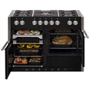 AGA 48-inch Mercury Dual Fuel Range with True European Convection AMC48DF-MBL IMAGE 4