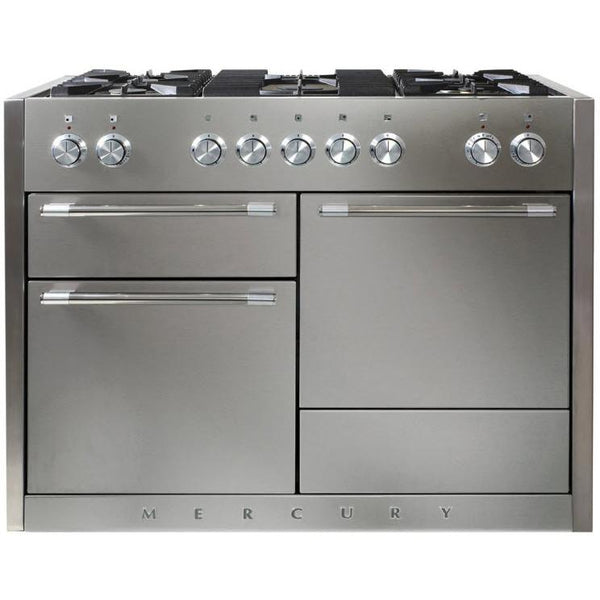 AGA 48-inch Mercury Dual Fuel Range with True European Convection AMC48DF-SS IMAGE 1