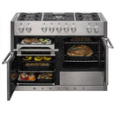 AGA 48-inch Mercury Dual Fuel Range with True European Convection AMC48DF-SS IMAGE 2