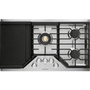 Monogram 36-inch Built-In Gas Cooktop ZGU36RSLSS IMAGE 2