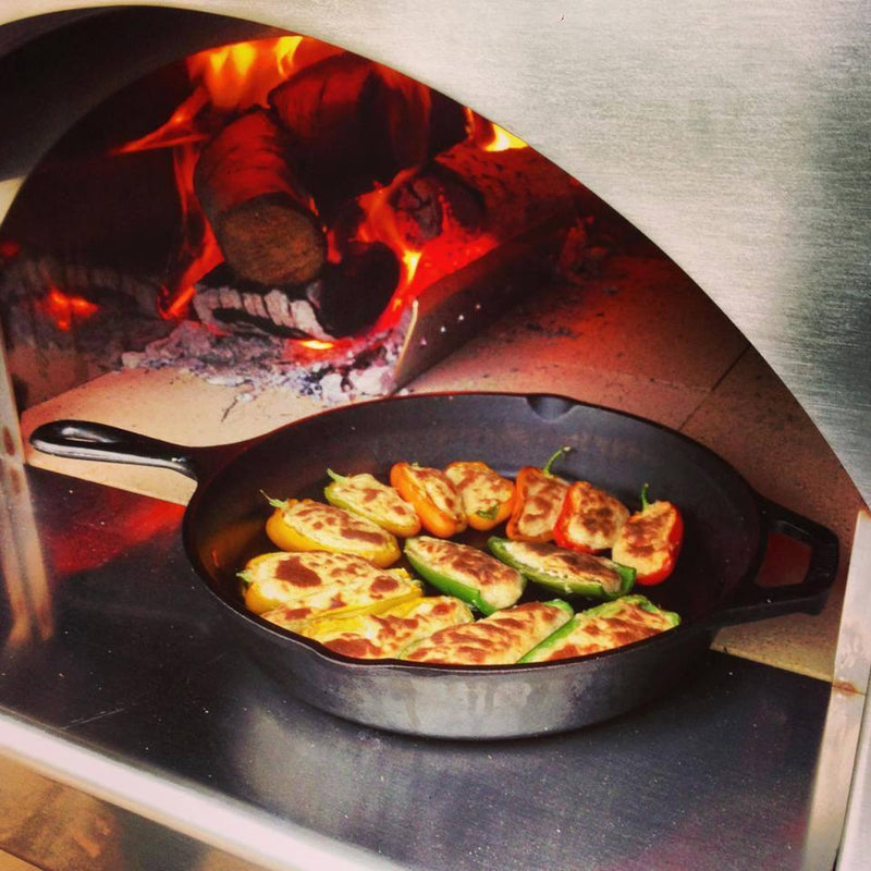 Fontana Forni Margherita Wood Countertop Outdoor Pizza Oven with Cart CA-FTMAR-R-CART IMAGE 2