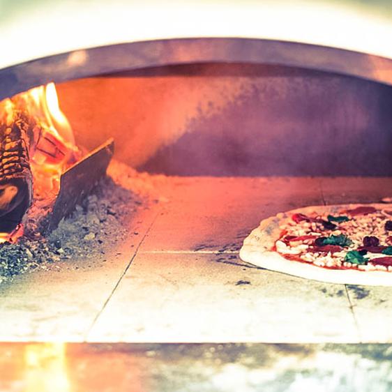 Fontana Forni Mangiafuoco Wood Countertop Outdoor Pizza Oven CA-FTFM-R IMAGE 2