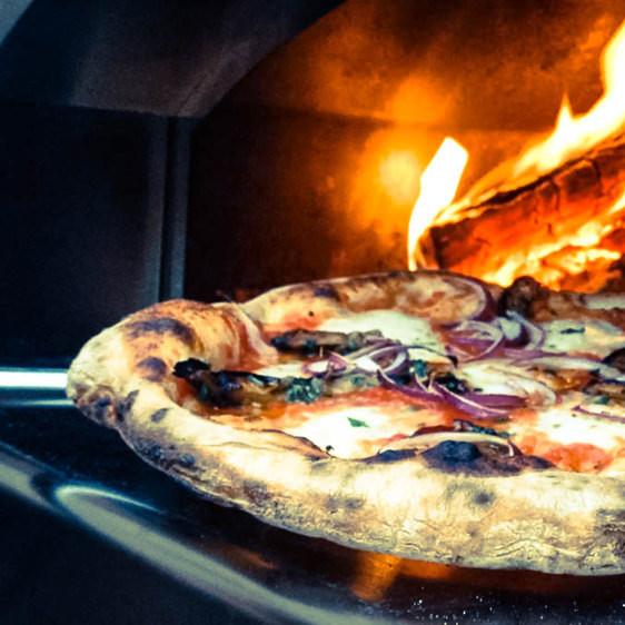 Fontana Forni Mangiafuoco Wood Countertop Outdoor Pizza Oven CA-FTFM-R IMAGE 4