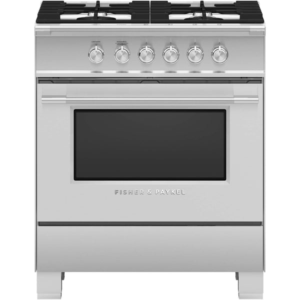 Fisher & Paykel 30-inch Freestanding Gas Range with AeroTech™ Technology OR30SCG4X1 IMAGE 1