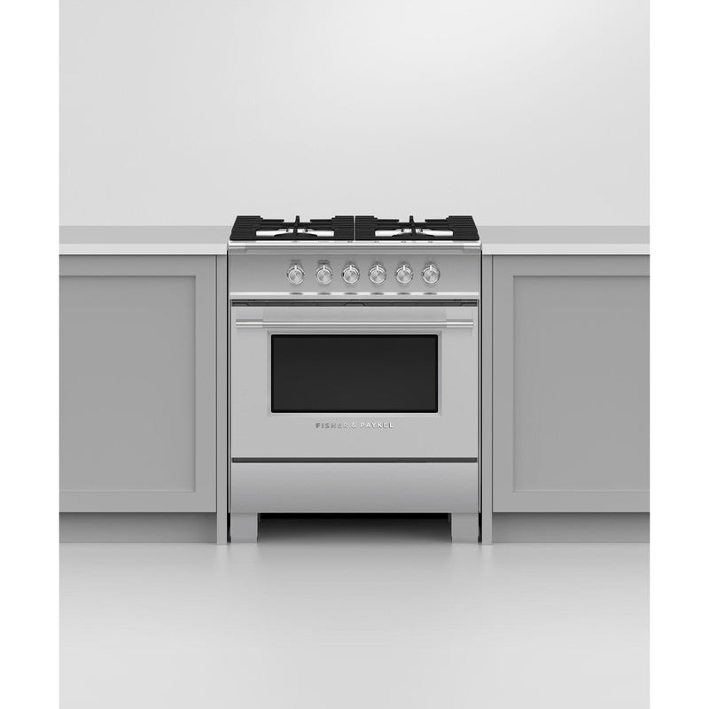 Fisher & Paykel 30-inch Freestanding Gas Range with AeroTech™ Technology OR30SCG4X1 IMAGE 4