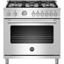Bertazzoni 36-inch freestanding Gas Range with Convection MAST366GASXT IMAGE 1