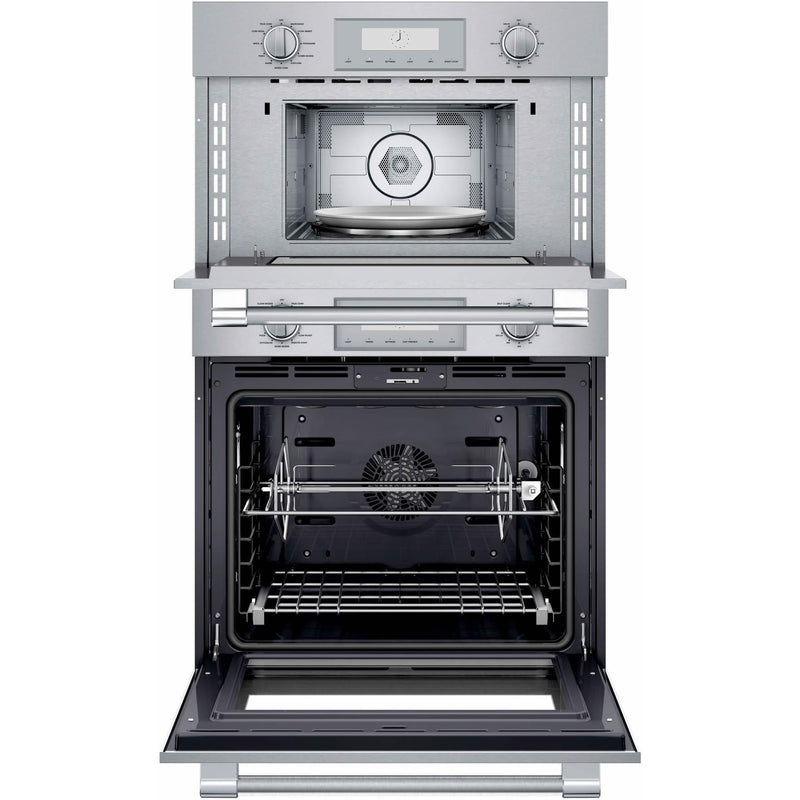 Thermador 30-inch, 6.1 cu.ft. Built-in Combination Wall Oven with Speed Oven PODMC301W IMAGE 3