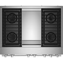 JennAir 36-inch Freestanding Dua-Fuel Range with JennAir® Culinary Centre JDRP536HM IMAGE 3