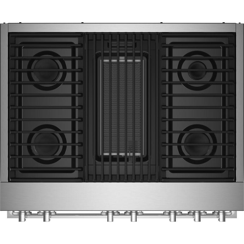 JennAir 36-inch Freestanding Dua-Fuel Range with JennAir® Culinary Centre JDRP636HM IMAGE 3