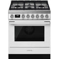  Smeg 30-inch Freestanding Dual-Fuel Range with True European Convection CPF30UGMWH IMAGE 1