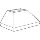 Wolf 48-inch Wall Mount Hood Shell PWC482418 IMAGE 2