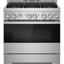 JennAir 36-inch Freestanding Gas Range with JennAir® Culinary Centre JGRP436HM IMAGE 1