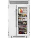 True Residential 48-inch, 29.4 cu. ft. Side-by-Side Refrigerator with glass door TR-48SBS-SG-B IMAGE 1