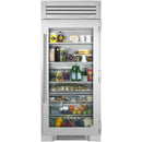 True Residential 36-inch, 27.7 cu. ft. All Refrigerator with Glass Door TR-36REF-R-SG-A IMAGE 1