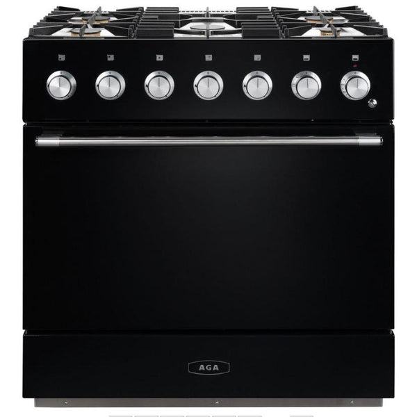 AGA 36-inch Mercury Dual Fuel Range with True European Twin Fan Convection AMC36DF-MBL IMAGE 1