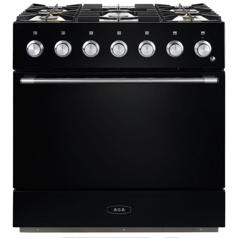 AGA 36-inch Mercury Dual Fuel Range with True European Twin Fan Convection AMC36DF-MBL IMAGE 1