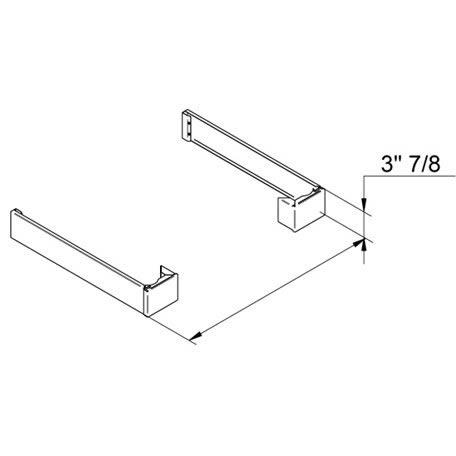 Bertazzoni Toe kick - set of 2 TKHERX IMAGE 2