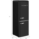 Unique Appliances 21.6-inch, 7 cu.ft. Freestanding Bottom Freezer Refrigerator UGP-215L B AC IMAGE 9