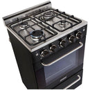 Unique Appliances 24-inch Freestanding Gas Range UGP-24V PC1 B IMAGE 2