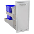 Artisan Outdoor Double Bin Trash Center ARTP-TC2-20SC IMAGE 1