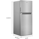 Whirlpool 24-inch, 11.6 cu.ft. Counter-Depth Top Freezer Refrigerator with Automatic Defrost WRT112CZJZ IMAGE 6