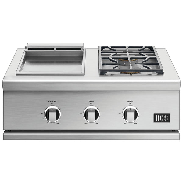 DCS Series 9 30in Built-In Gas Griddle & Double Side Burner GDSBE1-302-N IMAGE 1