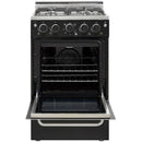 Unique Appliances 20-inch Freestanding Gas Range with Convection Technology UGP-20V PC1 B IMAGE 6
