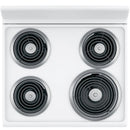 GE 24-inch Freestanding Electric Range with Sensi-Temp Technology JCAS300DMWW IMAGE 4