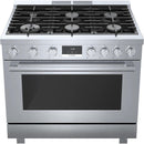  Bosch 36-inch Freestanding Gas Range with Convection Technology HGS8655UC IMAGE 2