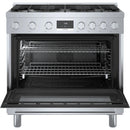  Bosch 36-inch Freestanding Gas Range with Convection Technology HGS8655UC IMAGE 3
