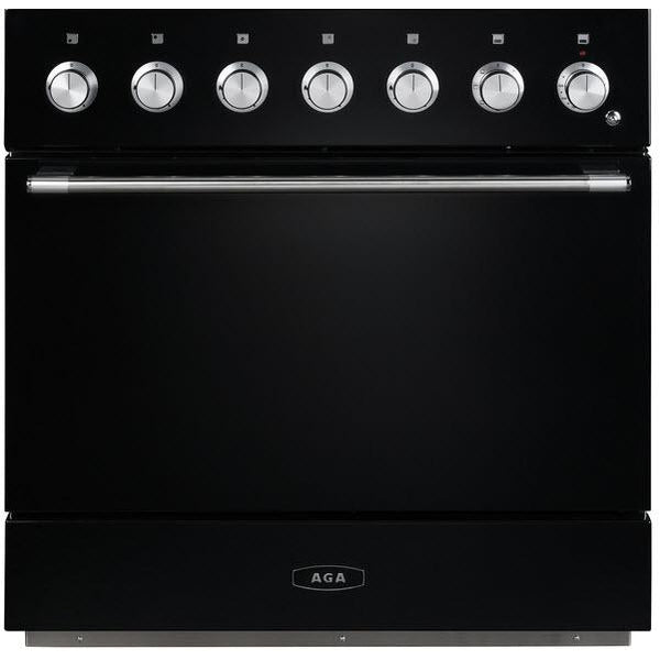 AGA 36-inch Mercury Induction Range with True European Twin Fan Convection AMC36IN-BLK IMAGE 1