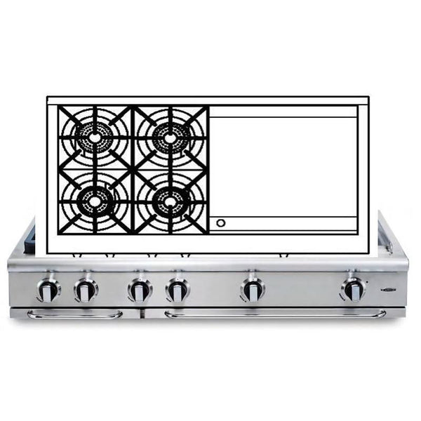 Capital 48-inch Gas Rangetop GRT488-N IMAGE 1