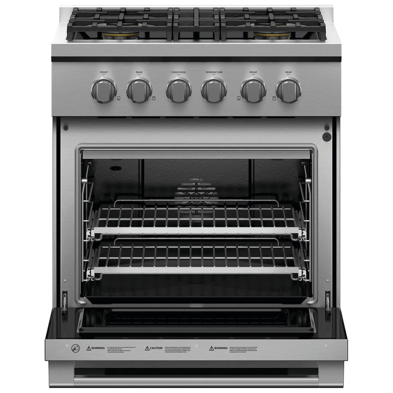 Fisher & Paykel 30-inch Freestanding Gas Range with Dual Flow Burners™ RGV3-304-N IMAGE 3