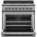 Fisher & Paykel 36-inch Freestanding Gas Range with Dual Flow Burners™ RGV3-366-N IMAGE 2