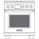 Wolf 30-inch Dual Fuel Range DF30450/S/P/LP IMAGE 2