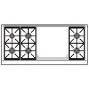 Wolf 60-inch Dual Fuel Range with Double Griddle DF60650DG/S/P IMAGE 3