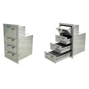 Alfresco 30in 3-Drawer Storage Unit with Paper Towel Holder AXE-3DRTH-SC IMAGE 2