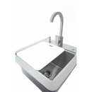 Coyote 21in Outdoor Sink with Faucet, Drain & Soap Dispenser C1SINKF21 IMAGE 2