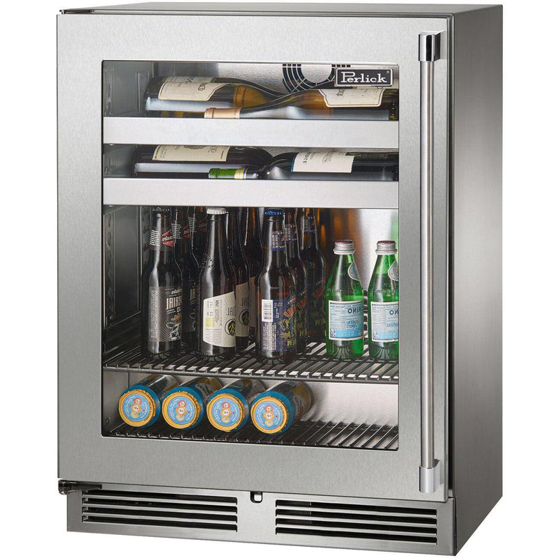 Perlick Signature Series 3.1 cu.ft. Freestanding Beverage Center HH24BS-4-3LL IMAGE 1