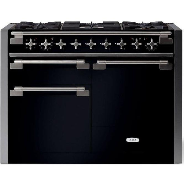AGA 48-inch Elise Dual Fuel Range with True European convection AEL481DFBLK IMAGE 1