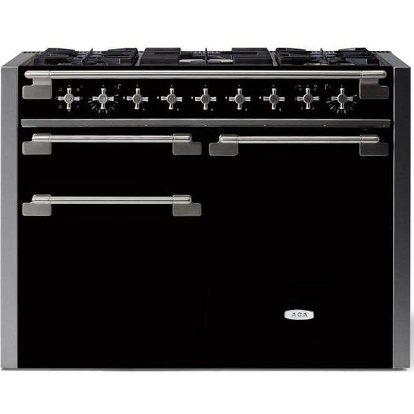 AGA 48-inch Elise Dual Fuel Range with True European convection AEL481DFMBL IMAGE 1