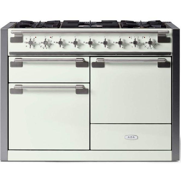 AGA 48-inch Elise Dual Fuel Range with True European convection AEL481DFWHT IMAGE 1