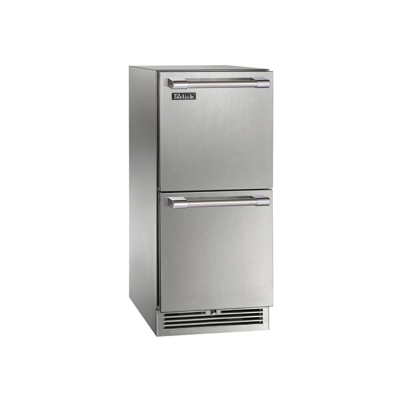 Perlick 15-inch, 2.8 cu. ft. Drawers Refrigerator with Door Lock HP15RS-4-6DL IMAGE 1