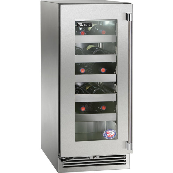 Perlick 20-Bottle Signature Series Wine Cooler with Door Lock HP15WS-4-3LL IMAGE 1